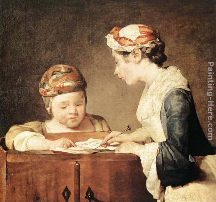 Jean Baptiste Simeon Chardin The Young Schoolmistress